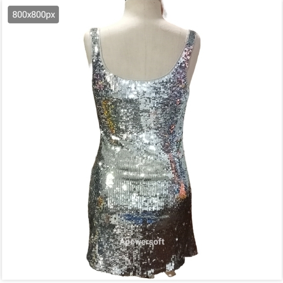 Vintags Y2K sequins mini , club 2,000 parties mindless size xs - Picture 5 of 6